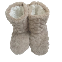 Pantufas de inverno altas em pelúcia com sola antiderrapante Pantufas quentes e peludas Confortáveis calçados domésticos para o inverno para mulheres 5
