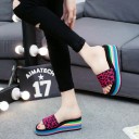 Pantufas de leopardo para senhora com plataforma 2