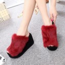 Pantufas femininas em plataforma A2461 3