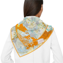 Pañuelo cuadrado de selva animal juguetona Tendencia de moda femenina Pañuelo multifuncional para la cabeza, el cuello y el cuerpo Accesorio 2