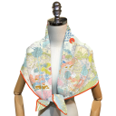 Pañuelo cuadrado de selva animal juguetona Tendencia de moda femenina Pañuelo multifuncional para la cabeza, el cuello y el cuerpo Accesorio 4