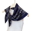 Pañuelo cuadrado rústico de 70 x 70 cm para mujeres Pañuelo suave con estampado paisley Elegante bufanda universal decoración Cuatro estaciones 6