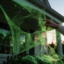Pânză de Halloween Strălucitoare în Întuneric 60 g Încărcare cu Lumină Solară Albă cu Strălucire Verde Decorațiune pentru Halloween în Interior 4