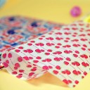 Papel de embalaje de alimentos encerado con diseño para bocadillos y dulces Base para platos fritos Tamaño 21,5 x 25 cm Paquete de 50 unidades 5