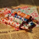 Papel de embalaje de alimentos encerado con diseño para bocadillos y dulces Base para platos fritos Tamaño 21,5 x 25 cm Paquete de 50 unidades 23