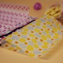 Papel de embrulho alimentar encerado com padrão para lanches e doces Base para pratos fritos Dimensões 21,5 x 25 cm Embalagem 50 unid 14