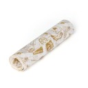 Papel de embrulho alimentar encerado para lanches e doces Base para pratos fritos e pastelaria Dimensão 21,5 x 25 cm Embalagem 50 un 2