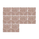 Papel de parede de azulejos abstratos 20 x 20 cm 10 unid. à prova de água em PVC autocolante para revestimento de paredes de cozinha e casa 3