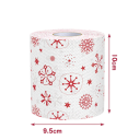 Papel higiénico de Natal 10 x 10 cm 2 camadas Rolo com motivos natalícios Guardanapos de papel decorativos Utensílios de cozinha doméstica Decoração 2
