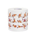Papel higiénico de Natal 10 x 10 cm 2 camadas Rolo com motivos natalícios Guardanapos de papel decorativos Utensílios de cozinha e domésticos 1