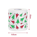 Papel higiénico navideño 10 x 10 cm 2 capas Rollo con motivos navideños Servilletas decorativas Decoración festiva para el hogar Utensilios de cocina 2