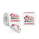 Papel higiénico navideño 10 x 10 cm 2 capas Rollo decorativo con motivos navideños Servilletas de papel Utensilios de cocina para el hogar Decoración 1