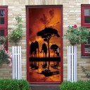 Papel pintado autoadhesivo para puertas C500 10