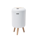 Papelera automática 10 l con sensor Patas de madera Papelera sin contacto 3 colores Cocina Baño Dormitorio Oficina 5