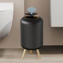 Papelera automática 10 l con sensor Patas de madera Papelera sin contacto 3 colores Cocina Baño Dormitorio Oficina 1