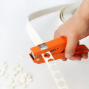 Paper and Laminating Hole Punch 15.3 x 9 cm with Adjustable Margin Distance and Hole Diameter of 12 mm Practical Office Tool 3