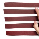 Papier abrasif 8 m x 25 mm grain 400 pour ponceuse à bande finition lisse des surfaces en bois et en métal et préparation pour les finitions finales 5