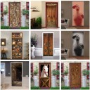 Papier peint autocollant pour porte C500 1