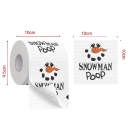 Papier toilette de Noël 10 x 10 cm 2 couches Rouleau avec motifs de Noël Serviettes en papier décoratives Décoration de Noël pour la maison 2