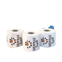 Papier toilette de Noël 10 x 10 cm 2 couches Rouleau avec motifs de Noël Serviettes en papier décoratives Décoration de Noël pour la maison 3