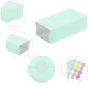 Papiergeschenktüten 24 Stück 24 x 13 x 8 cm Pastellfarben mit Aufklebern 3,5 cm Krafttüten für Geschenke und Süßigkeiten Verschiedene Farben 5