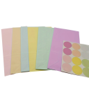 Papiergeschenktüten 24 Stück 24 x 13 x 8 cm Pastellfarben mit Aufklebern 3,5 cm Krafttüten für Geschenke und Süßigkeiten Verschiedene Farben 6