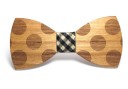 Papillon di legno con pois J646 8