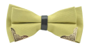 Papion dublu pentru bărbați cu margine metalică Accesoriu elegant de modă Design luxos Stil formal Material de calitate Pentru nunți 16