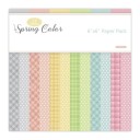 Papírové čtverce pro origami a scrapbooking 12 ks 15,2 × 15,2 cm vzor puntíky a kostky papír pro tvoření přání a dekorací 2