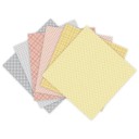 Papírové čtverce pro origami a scrapbooking 12 ks 15,2 × 15,2 cm vzor puntíky a kostky papír pro tvoření přání a dekorací 3