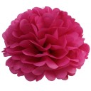 Papírový lampion květina závěsná dekorace 40 cm z hedvábného papíru pom pom koule na oslavy narozeniny svatby a party výzdoba do interiéru 10