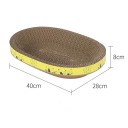 Papkasse kattekurv i bølgepap Multifunktionelt kradsetræ til slibning af kløer 40 x 28 x 8 cm 7