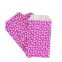 Papperspresentpåsar 50 st 8 x 15 cm Blommönster Kraftdekorativa påsar för gratulationer och inbjudningar Olika färger med blommotiv 7