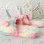 Papuci de casă pentru femei - Unicorn colorat 3