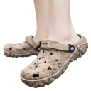 Papuci robusti pentru bărbați, cu model de camuflaj, model adânc, talpă cu curele reglabile, pantofi de exterior 2