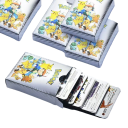 Paquete de cartas Pokémon VMax Shiny, juego de cartas coleccionables Pokémon, 27 unidades, color plateado 2
