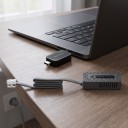 Paquete Wi-Fi adicional para ventilador con filtro de carbón, sensor de temperatura y humedad con cable RJ, módulo USB, negro, para tienda de cultivo 5