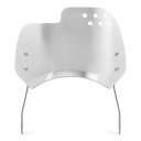 Para-brisas universal para moto Para faróis redondos de 6–8 polegadas Escudo de alumínio e suporte em aço inoxidável Defletor de vento 4