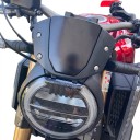 Parabrezza per moto Honda CB650R 2019–2022 e CB1000R 2018–2020 Schermo in plastica con kit di montaggio Nero opaco Montaggio sopra il faro anteriore 4