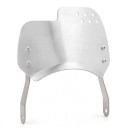 Parabrezza universale per moto per fari rotondi da 6 a 8 pollici Schermo in alluminio e supporto in acciaio inox Deflettore del vento 6