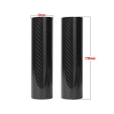 Paracolpi universali in carbonio per forcella anteriore di moto 178 mm neri lucidi con motivo in carbonio coppia di coperture protettive in plastica resistente 2