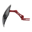 Parafango per moto 193 x 160 mm Parafango posteriore Protezione contro il fango e lo sporco per strada e fuoristrada Aspetto in carbonio nero 2