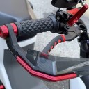 Parafango Universale per Manubrio di Moto, Scooter e Bicicletta Elettrica con Protezione per Leleve dei Freni e Rinforzo in Alluminio, Varianti di Colore 8