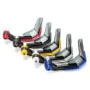 Parafango Universale per Manubrio di Moto, Scooter e Bicicletta Elettrica con Protezione per Leleve dei Freni e Rinforzo in Alluminio, Varianti di Colore 1