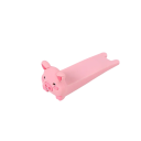 Paragem de portas em silicone 9,3 x 2,6 x 3,5 cm Wedge amortecedor contra fecho Porquinho rosa Paragem de segurança para casa Escritório Quarto de crianças 1
