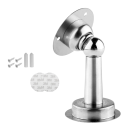 Paragem magnética de portas em aço inoxidável 40 x 74 x 55 mm Montagem no chão ou na parede Resistente a riscos Inclui parafusos e autocolantes 4