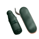 Paraguas plegable tipo cápsula para mujer, pequeño, con protección UV UPF50+, portátil, de color sólido, para bolso, protección contra el sol y la lluvia. 5