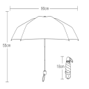 Paraguas plegable totalmente automático Construcción de 12 pliegues Paraguas resistente al viento con quilla duradera Protección UV 5
