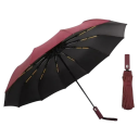 Parapluie pliant entièrement automatique 12 structures Parapluie résistant au vent avec mât durable Protection UV Parapluie contre la pluie et le soleil Design compact 4