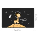Parasolar magnetic pentru luneta mașinii, 78x50 cm, protecție UV, scut termic pliabil, cu tematică de girafă în spațiu, pentru copii și bebeluși 2
